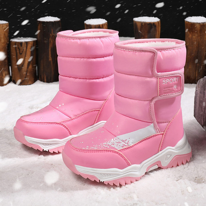 Damen Wasserdichte Winterstiefel mit rutschfester Sohle und isolierender Fütterung Drune