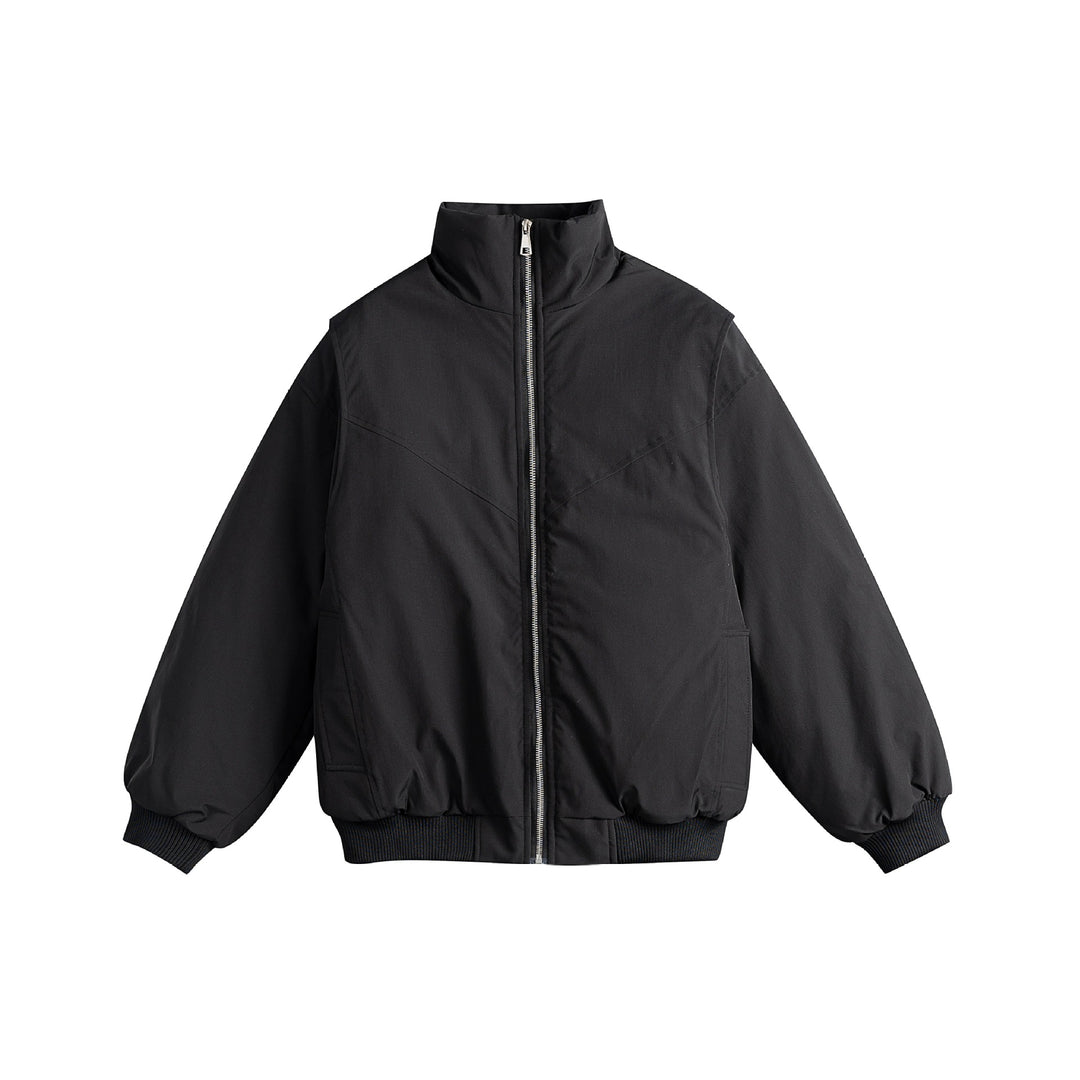 Damen Gefütterte Boxy‑Bomberjacke mit hohem Stehkragen und diagonal gesteppter Optik Drune