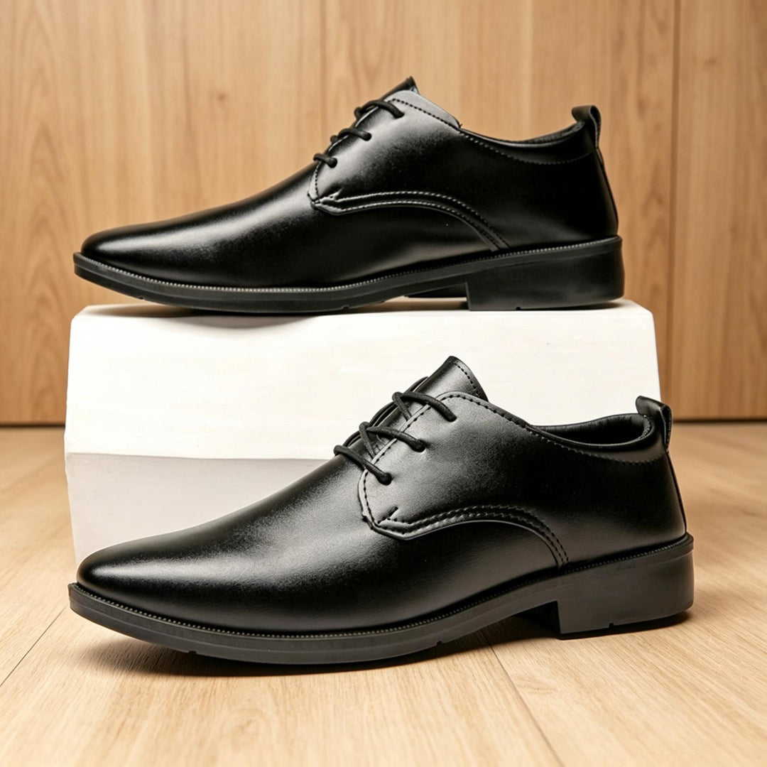 Herren Klassische Lederschnürschuhe Drune