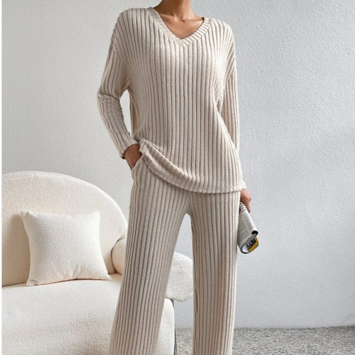 Damen Eleganter und bequemer Strickanzug Drune