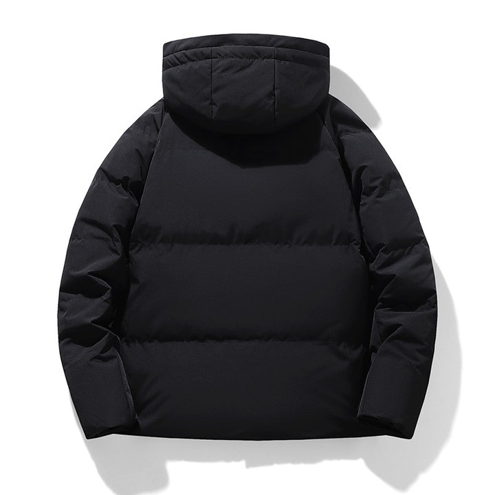 Herren Wattierte Kapuzen-Übergangsjacke mit Thermofüllung und hohem Stehkragen Drune
