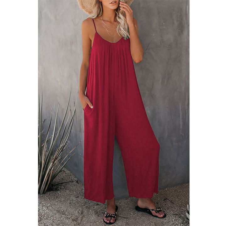 Damen weit geschnittener Sommeroverall mit verstellbaren Trägern Drune