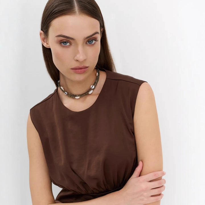 Damen Maxikleid mit elegantem Schnitt und raffinierter Taillierung Drune