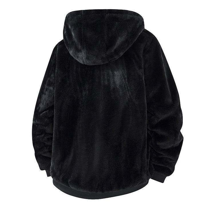 Herren Fleece Jacke mit Kapuze Drune