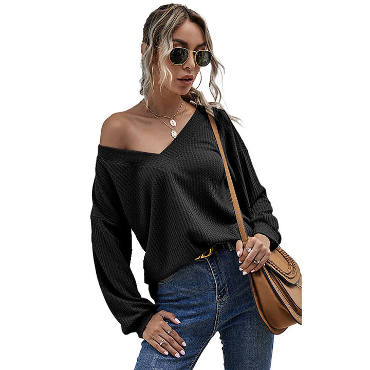 Damen Lässiges Oversized Langarmoberteil Drune