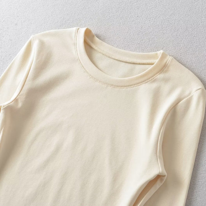 Damen Langarmshirt aus weichem Baumwollmix Drune