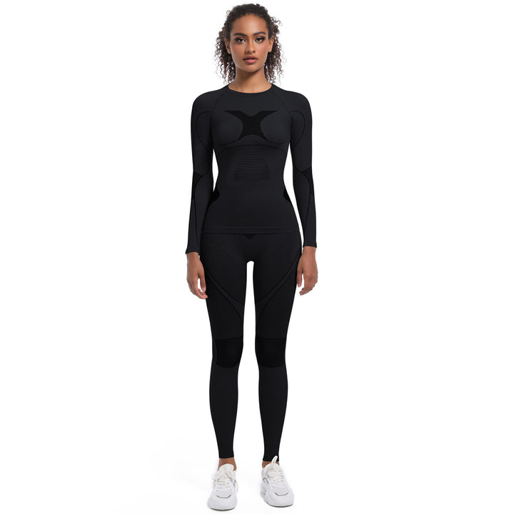 Damen Athletisches Kompressions-Set mit atmungsaktivem Elastic-Werkstoff Drune