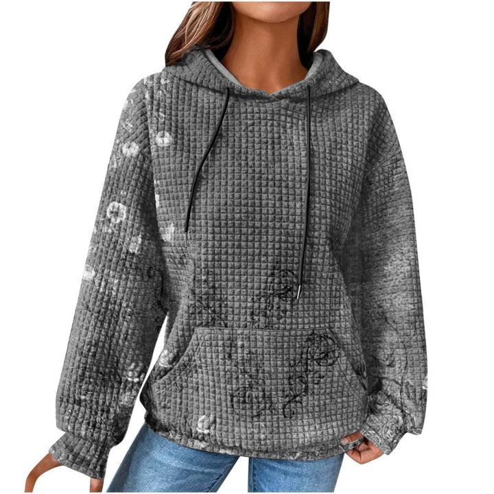 Damen Modischer Kapuzenpullover im Karodesign Drune