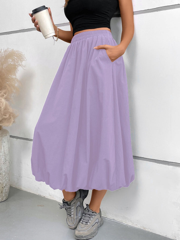 Damen luftiger Midirock Drune