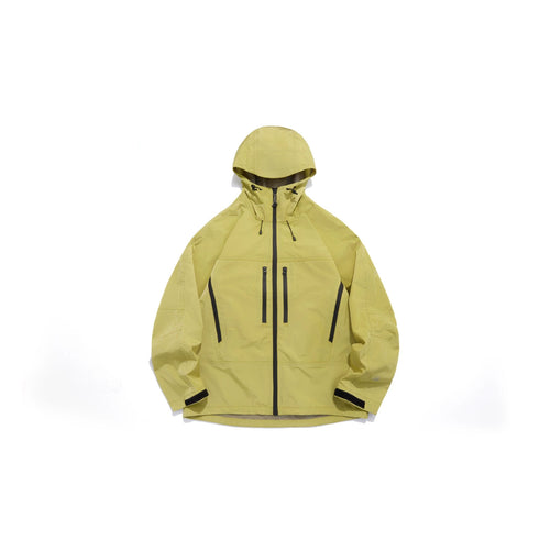Unisex Technische Kapuzen-Outdoorjacke mit getapten Reißverschlüssen Drune