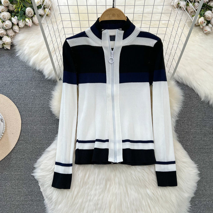 Damen sportliches Cardigan und Schlaghosen-Set Drune