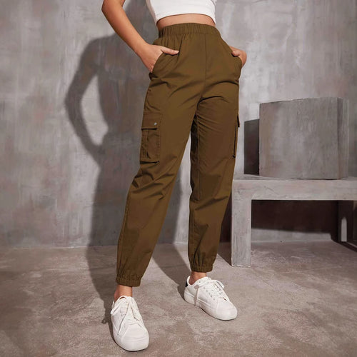 Damen Cargo-Hose mit elastischem Bund und praktischen Seitentaschen Drune