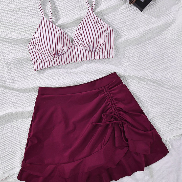 Damen Bikinioberteil mit elegantem Bralette-Schnitt und modischer Rüsche Drune