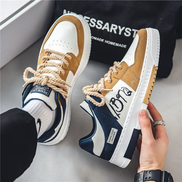 Damen modische Sneakers mit asymmetrischem Design und robustem Obermaterial Drune