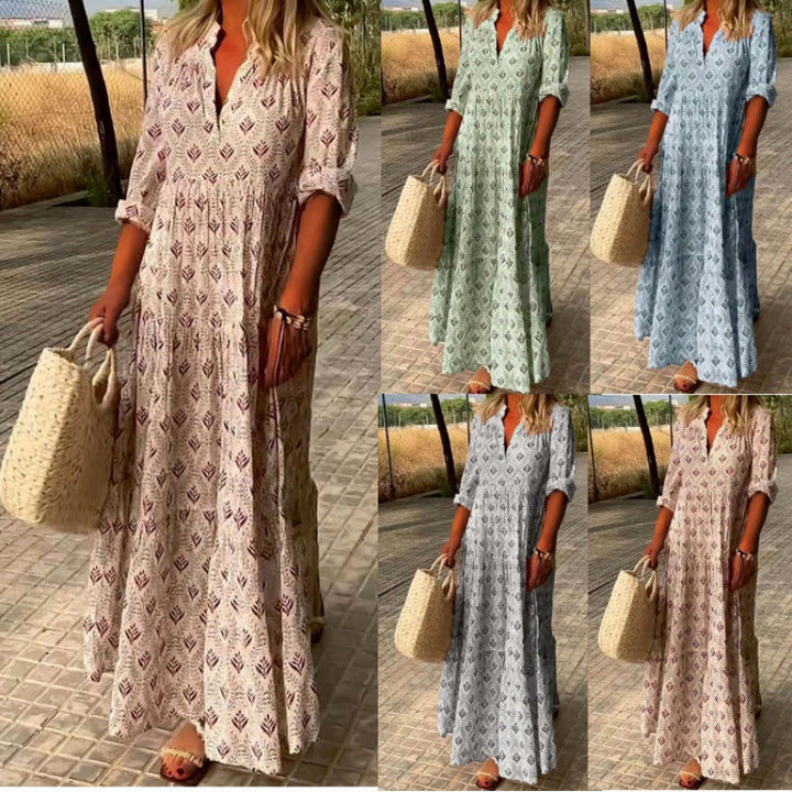 Damen Maxi-Kleid Drune