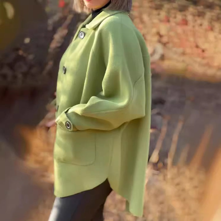 Damen Übergangsjacke mit großem Kragen und praktischen Taschen Drune