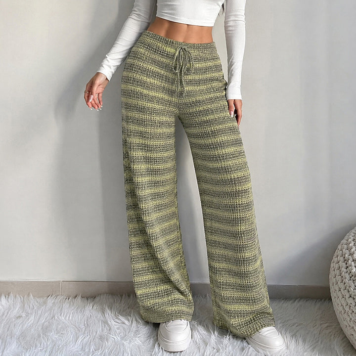 Damen Bequeme und modischeweite Stoffhose Drune