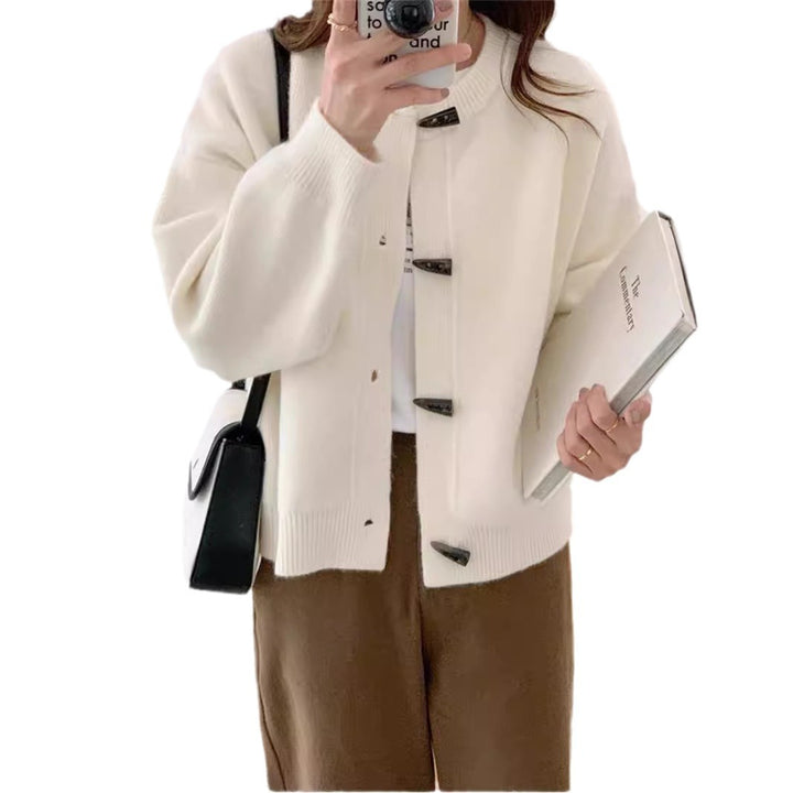 Damen Strickjacke mit eleganten Knopfdetails Drune