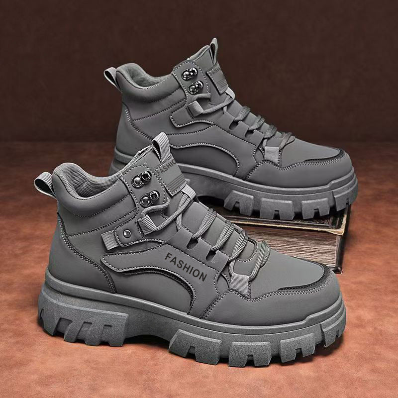 Damen robuste High-Top Sneakers mit griffiger Profilsohle Drune