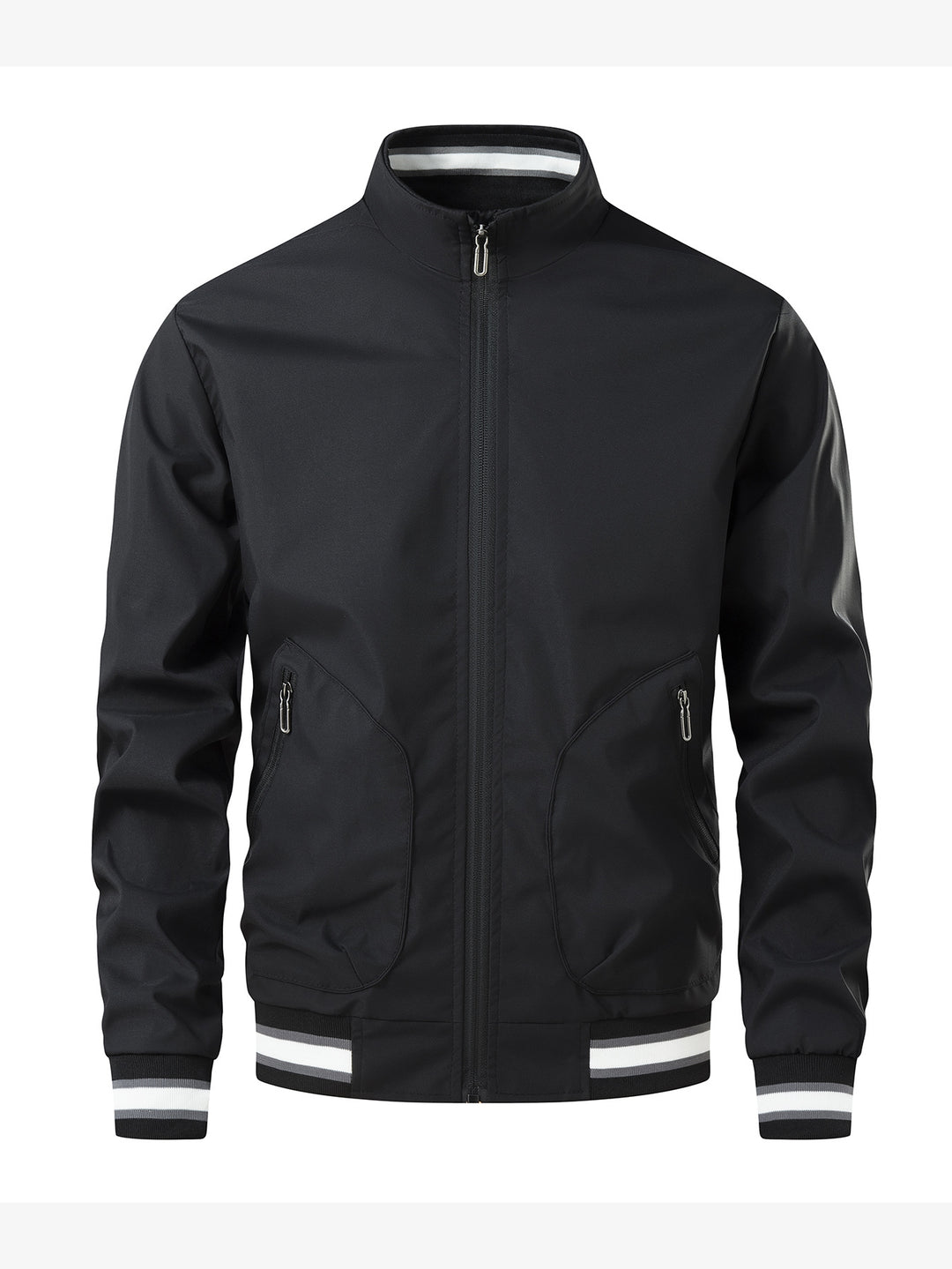 Herren Sportliche Leichte Übergangsjacke mit hohem Kragen Drune