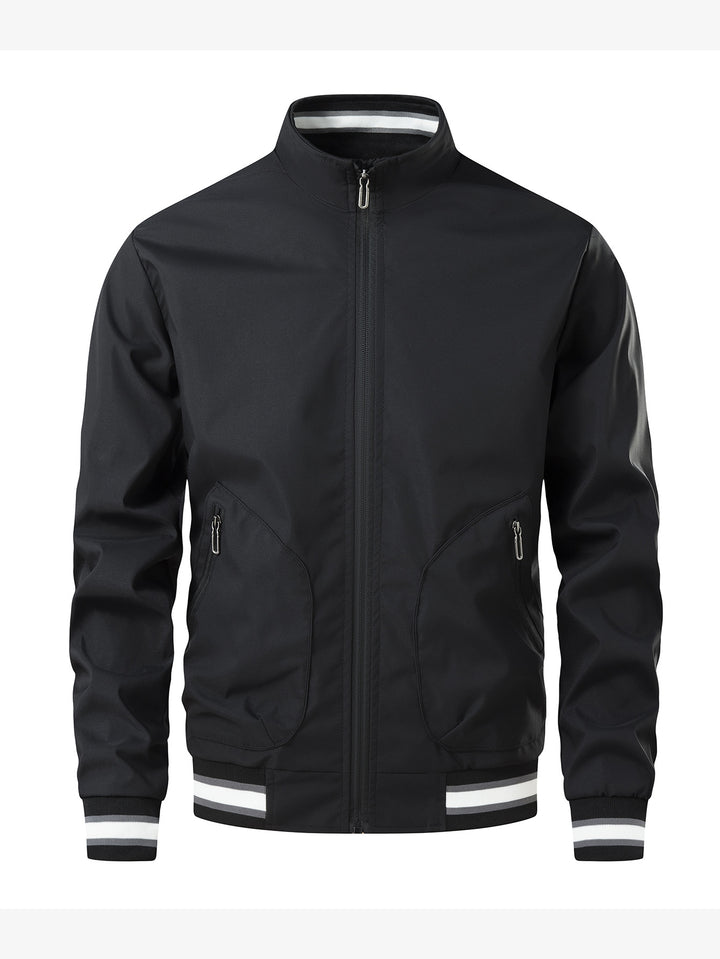 Herren Sportliche Leichte Übergangsjacke mit hohem Kragen Drune