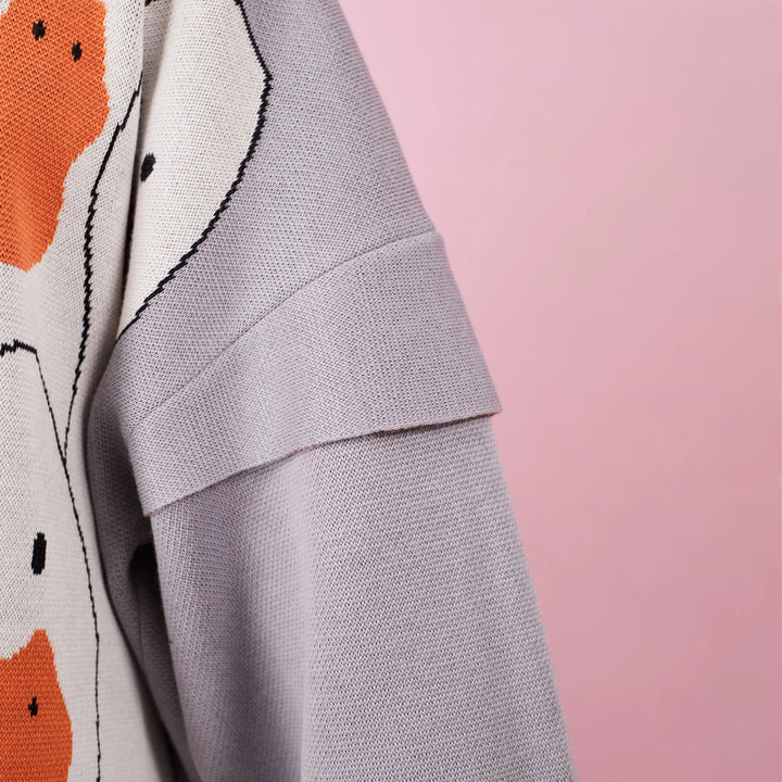 Damen Sweatshirt mit kreativem Entenmotiv und lässigem Schnitt Drune