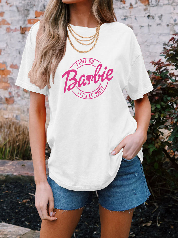 Frauen Grafik Party T-Shirt Drune