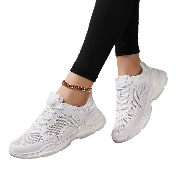 Damen nan moderner Komfort-Sneaker im Retro-Look mit atmungsaktivem Mesh, gepolsterter Ferse und profiliertem Leichtsohlenaufbau Drune