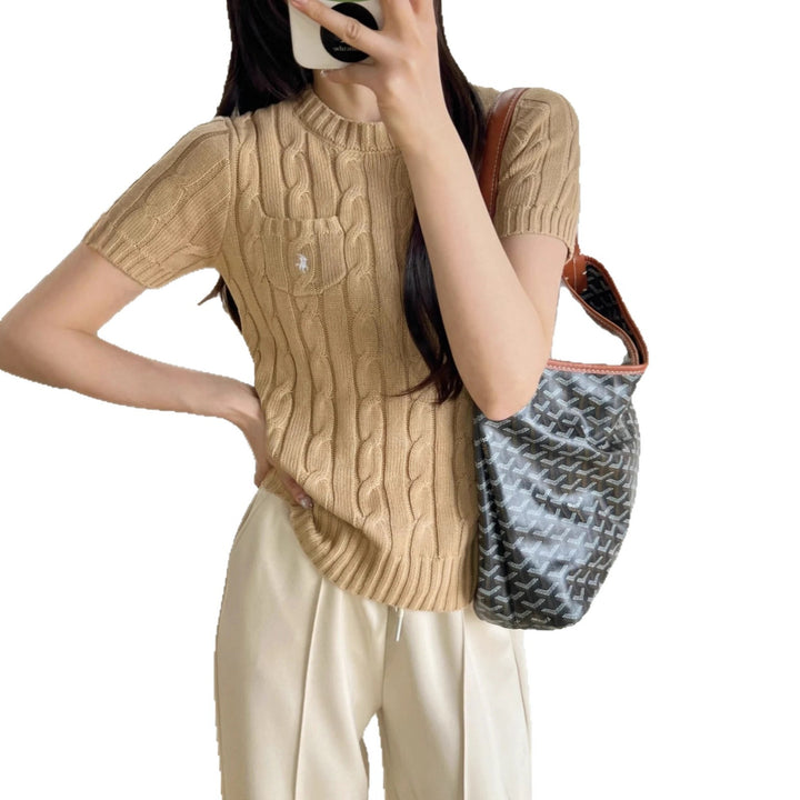 Damen Stricktop Drune