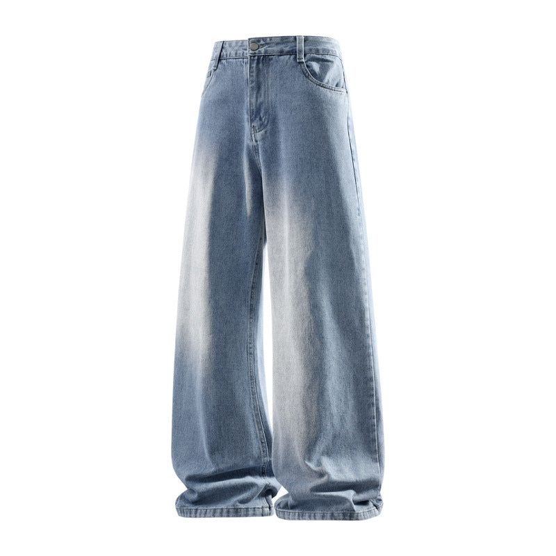 Damen Weite hochtaillierte Baggy-Jeans im Vintage-Look mit extra weitem Bein Drune