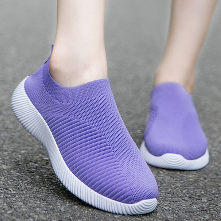 Damen luftige Slip-On Sneakers mit atmungsaktivem Design Drune