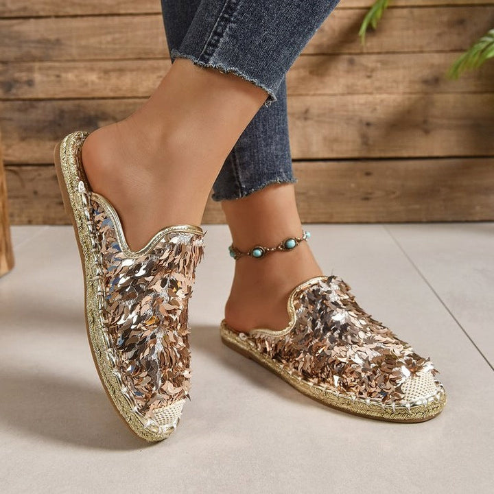 Damen Glitzernde Espadrilles mit bequemer Einlegesohle Drune