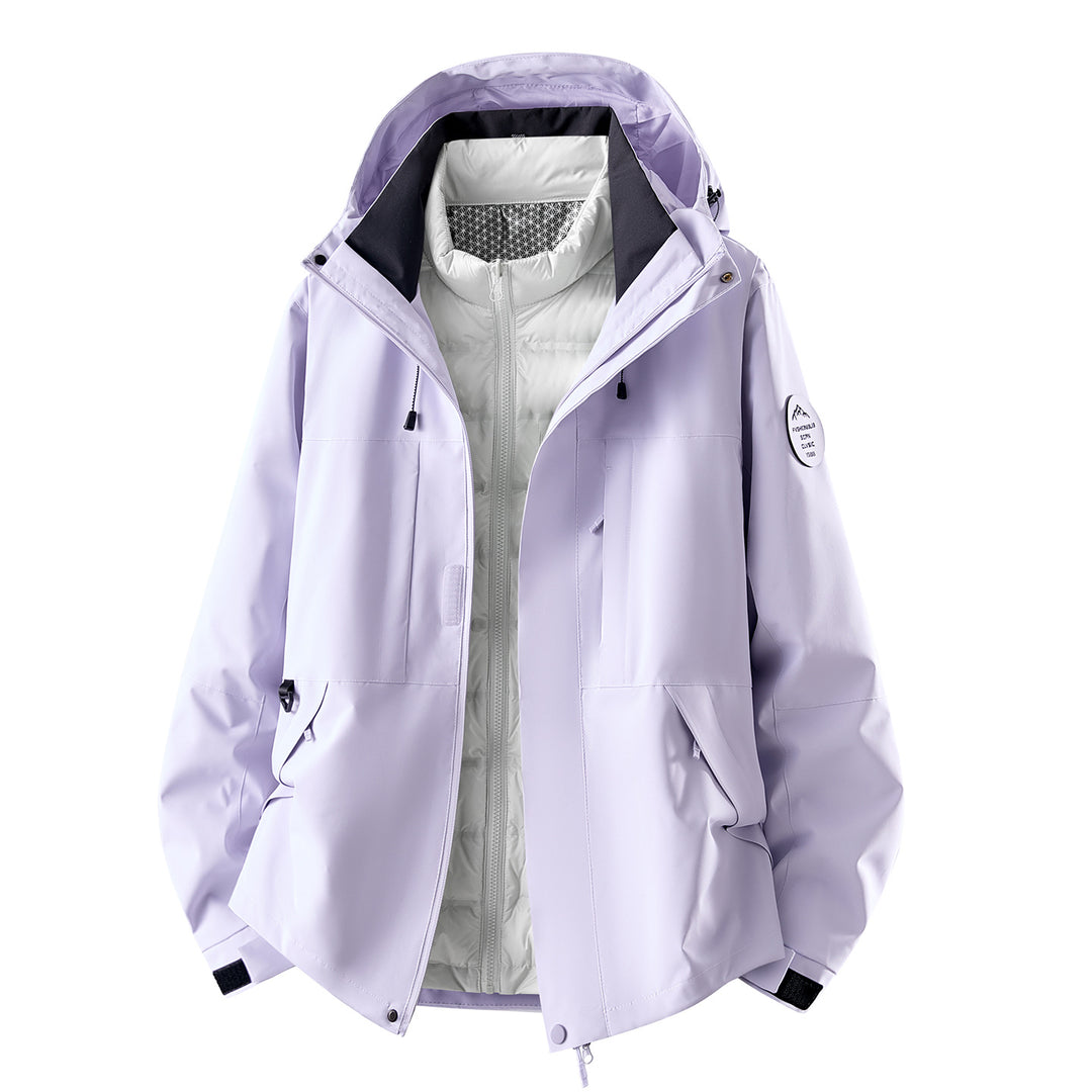 Damen Multifunktionale Outdoorjacke mit herausnehmbarer Stepp-Innenjacke Drune