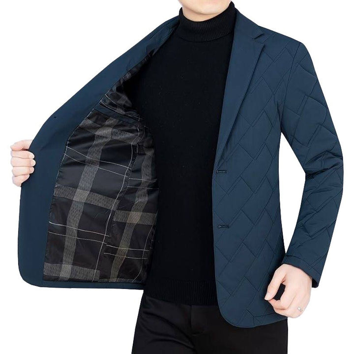 Herren gesteppter Business-Blazer mit leichter Thermo-Isolierung Drune