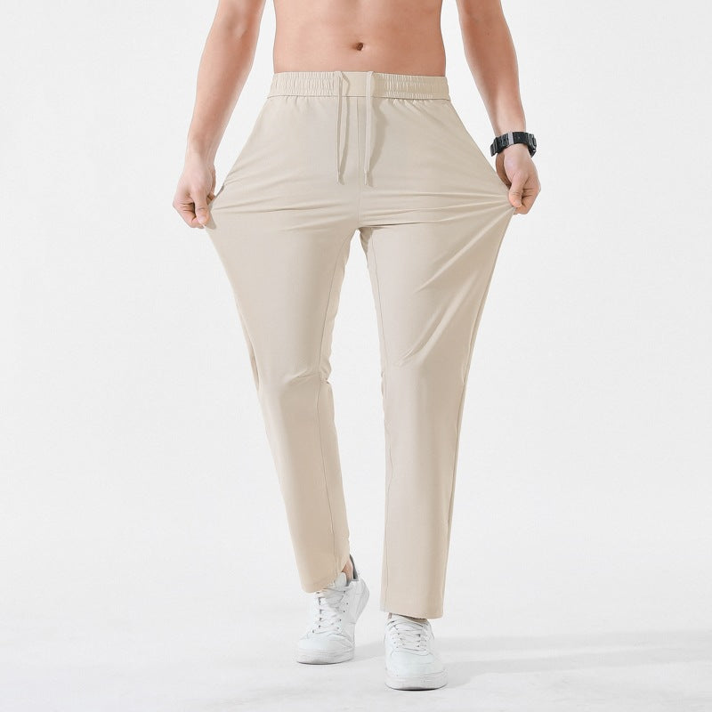 Herren Relaxed-Performance-Freizeithose mit elastischem Tunnelzug, schnell trocknendem Stretch & geradem Bein Drune