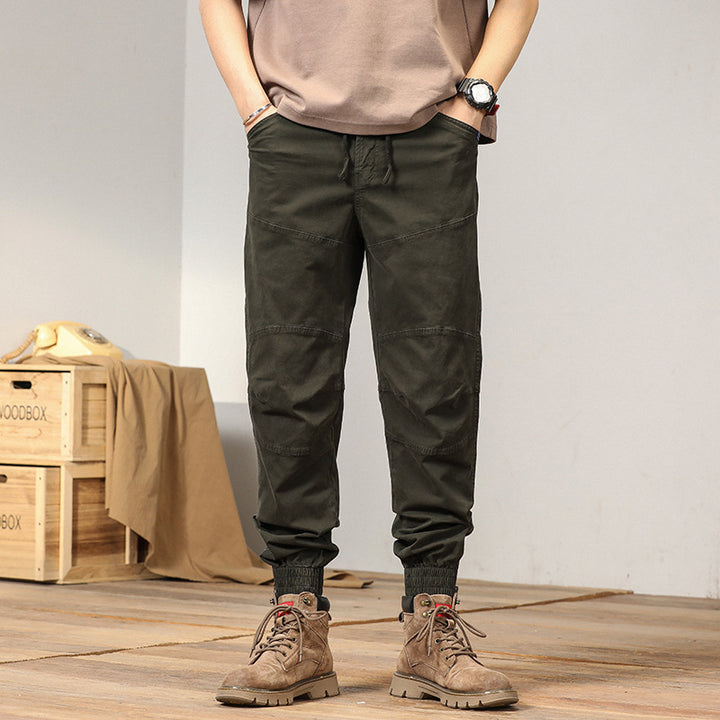 Herren Maskulin-Workwear Trekking-Joggerhose mit verstärkten Kniepatches und elastischem Saum Drune