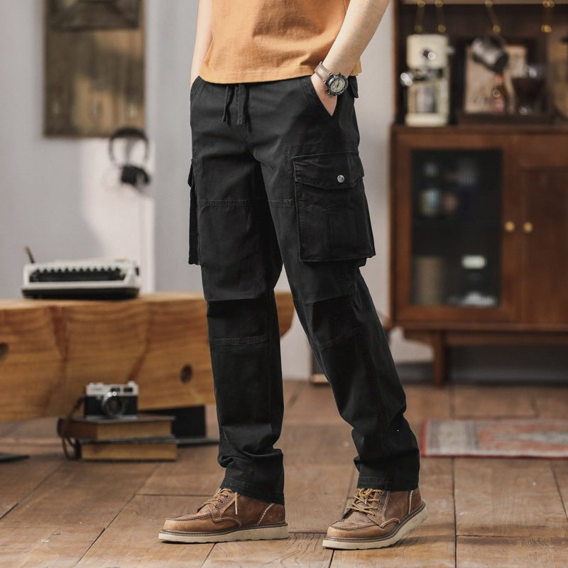 Herren Technische Cargohose mit geradem Schnitt, verstärkten Knien & Mehrfachtaschen Drune