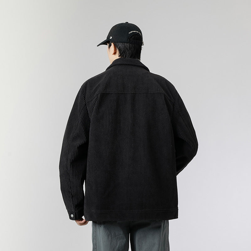 Herren Weiche Kordjacke mit Fleece-Futter Drune