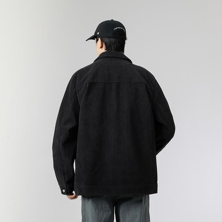 Herren Weiche Kordjacke mit Fleece-Futter Drune