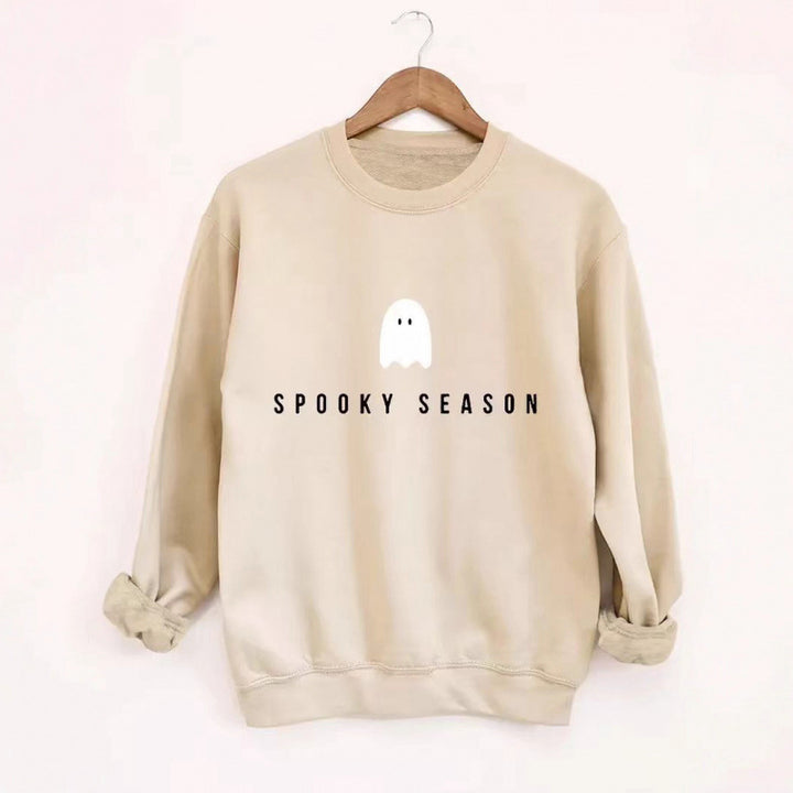 Damen Sweatshirt mit lässigem Gruselmotiv und weichem Innenfleece Drune