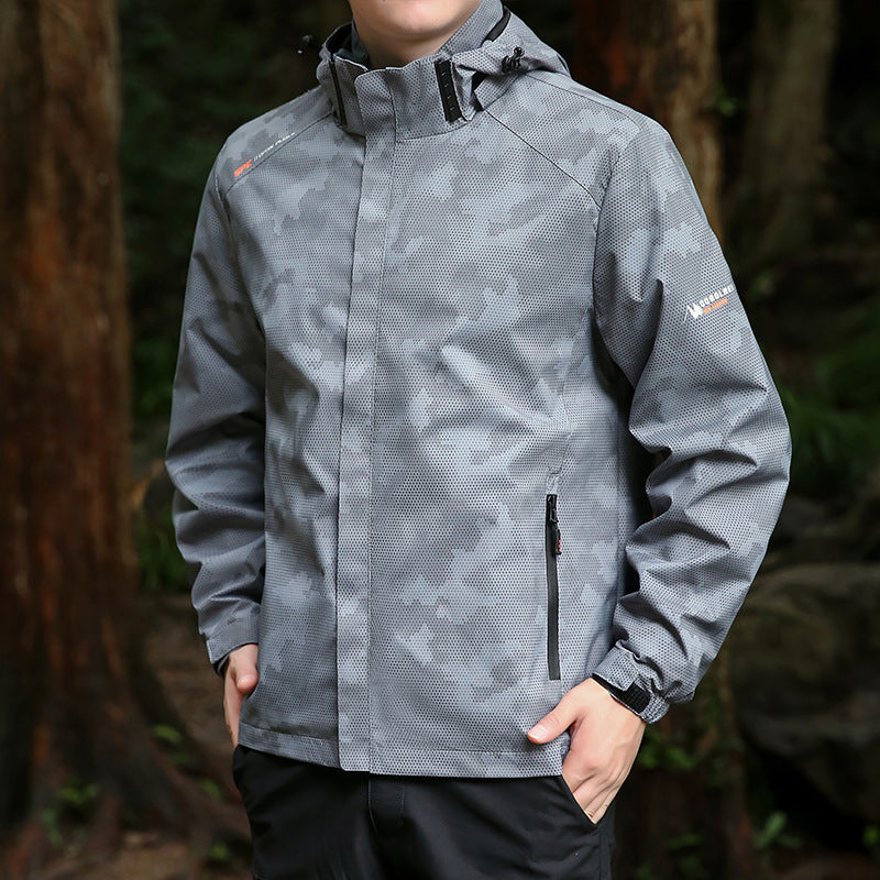 Herren wetterfeste Outdoor-Jacke Drune