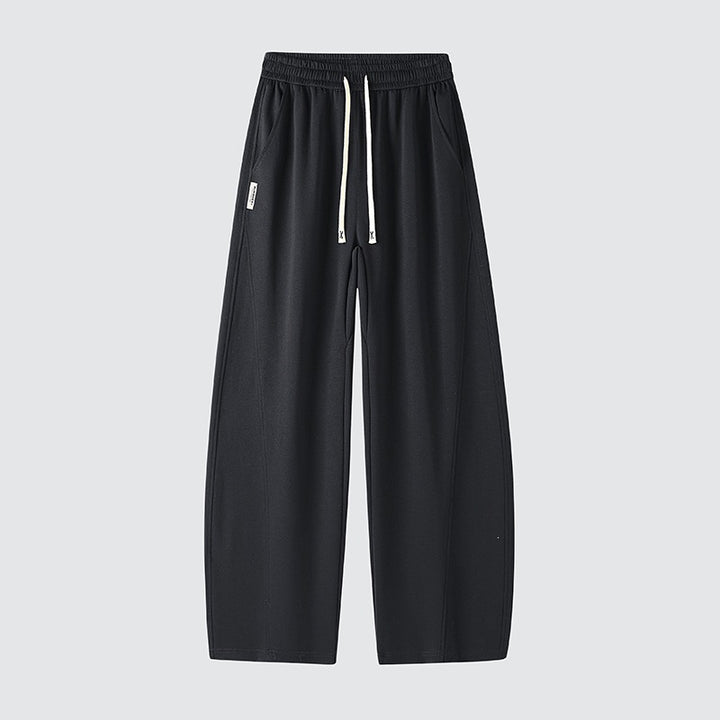 Herren Weite Relaxed-Freizeithose mit Tunnelzug & markanten Teilungsnähten Drune