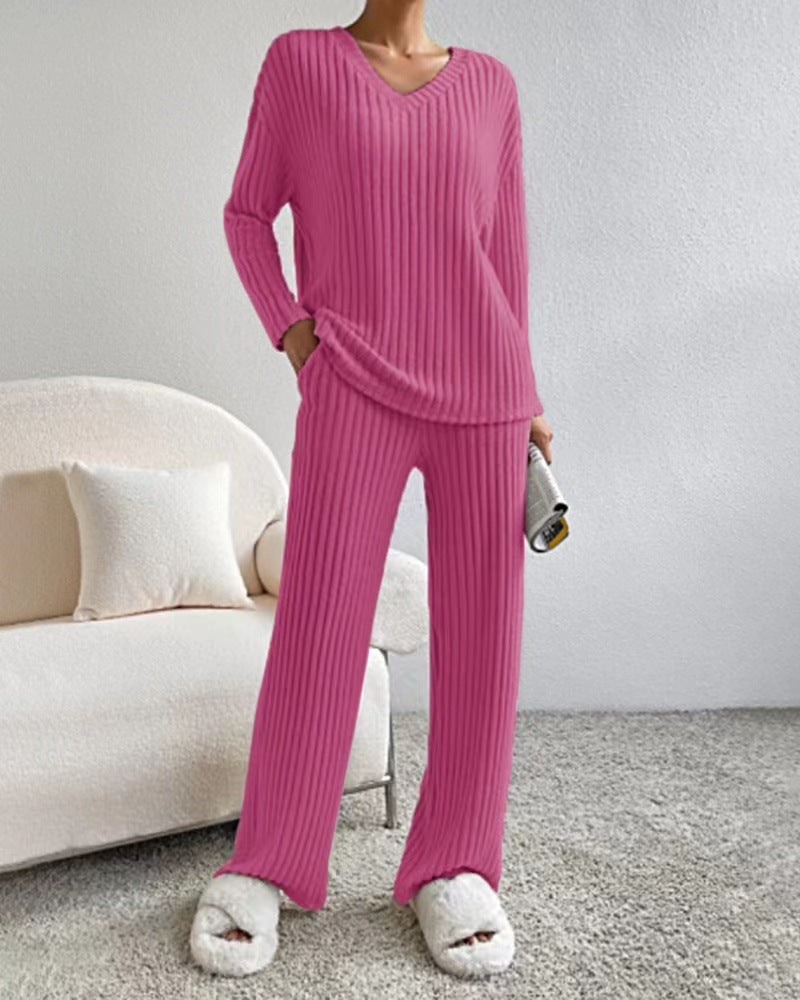 Damen Eleganter und bequemer Strickanzug Drune