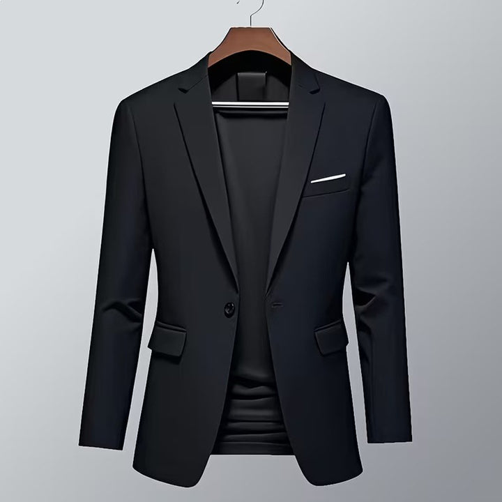 Herren nan taillierter Business-Sakko mit Stretchkomfort und modernem Revers Drune