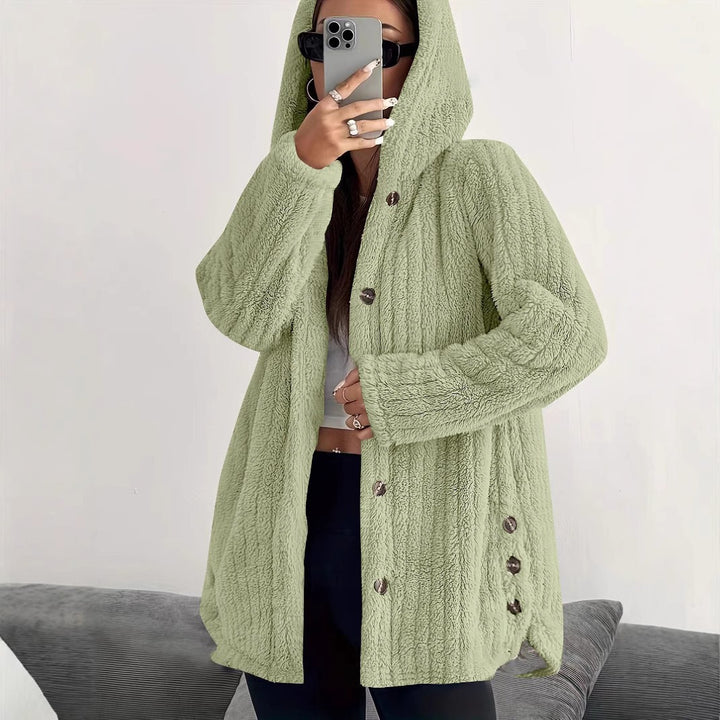 Damen Kapuzenjacke aus weichem Fleece Drune