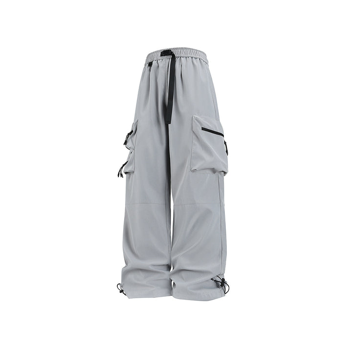 Herren Weite technische Cargo‑Hose mit Multifachtaschen, Tunnelzugbund und verstellbaren Beinabschlüssen Drune