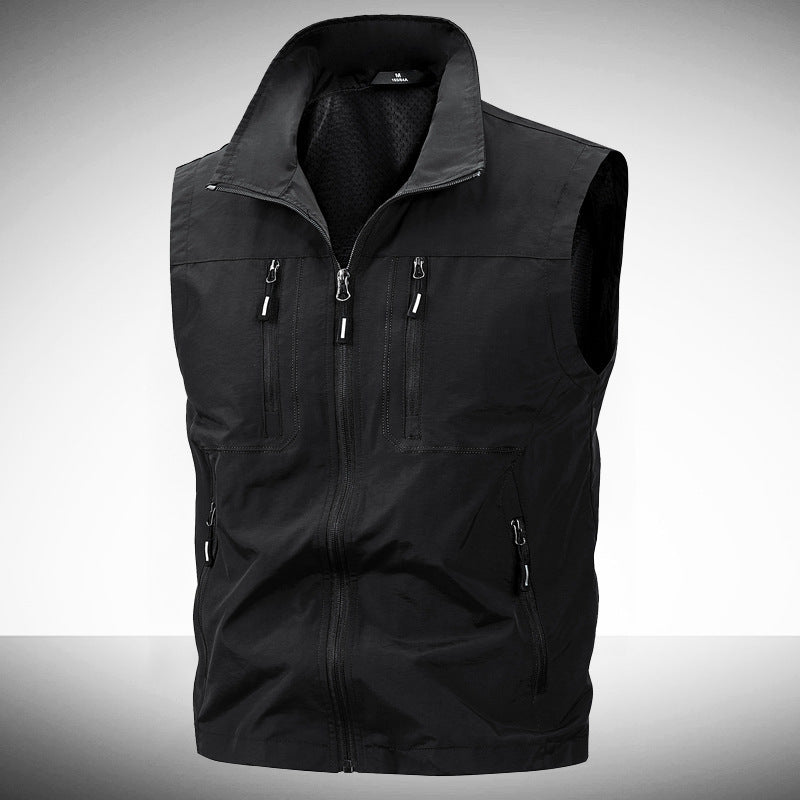 Herren Leichte Outdoor-Weste mit praktischen Taschen Drune
