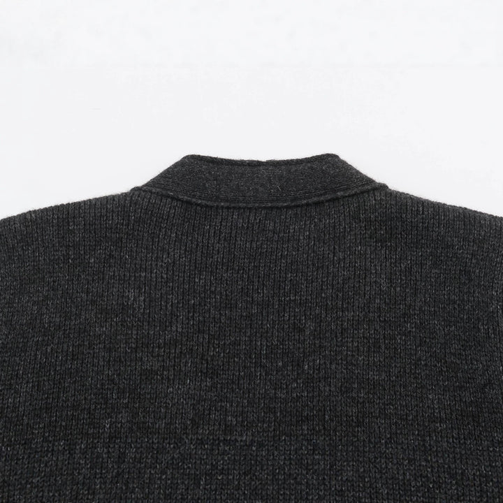 Damen Strickjacke mit Reißverschluss und Peplum-Schnitt Drune