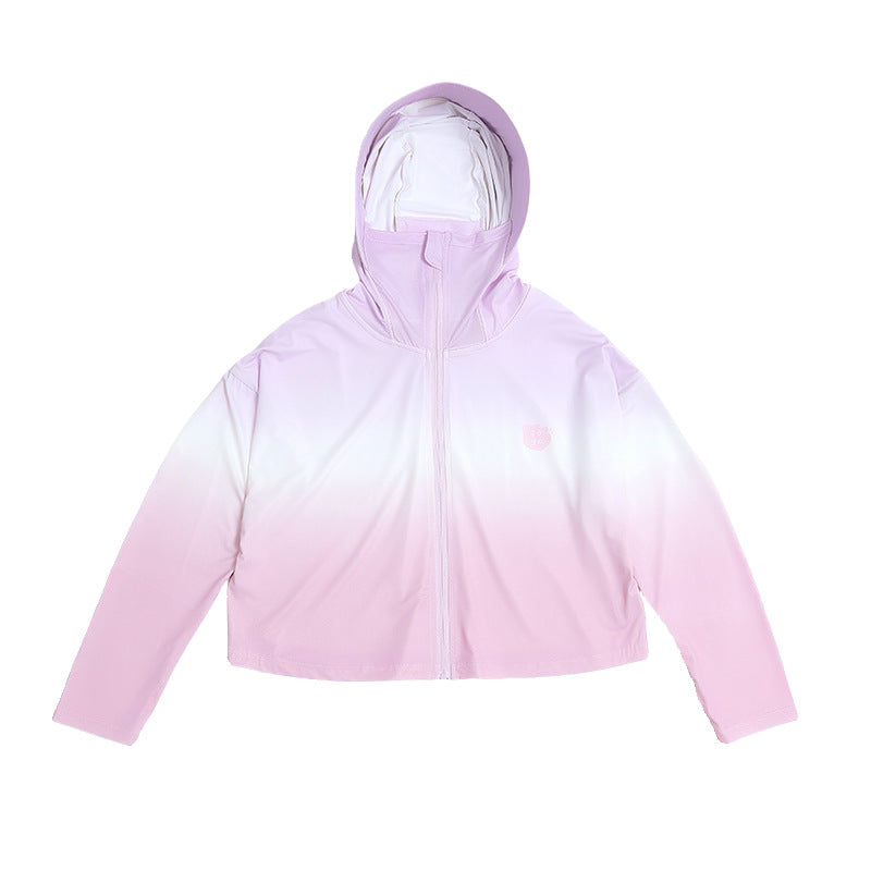 Damen nan leichte Kinder-Sonnenschutzjacke mit Kapuze Drune
