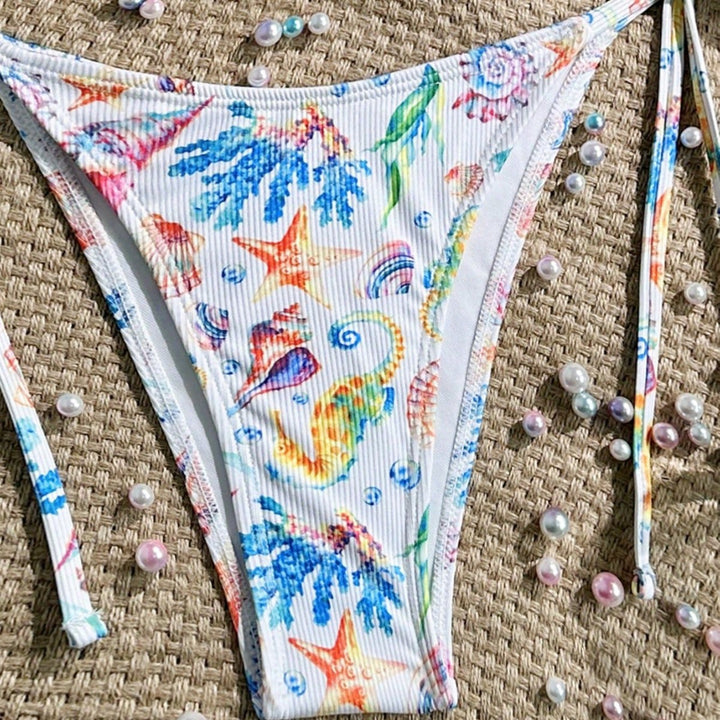 Damen Triangel-Bikini mit handgefertigten Muschelverzierungen Drune
